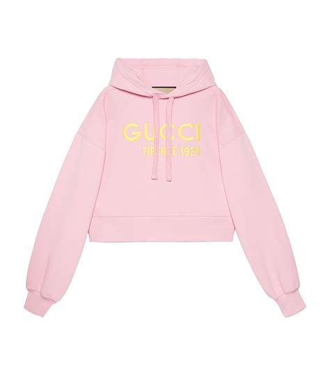 gucci cropped sweatshirt hoodie|gucci hoodie cost.